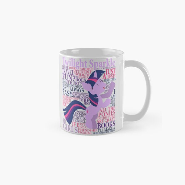 MY LITTLE PONY COFFEE MUG FRIENDSHIP IS MAGIC PINK TWILIGHT SPARKLE RAINBOW  DASH