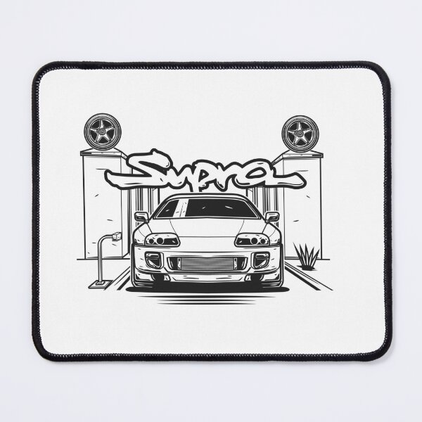 Aperçu de l'œuvre Conception de la vue de face de la Toyota Supra MK4 créée et vendue par TrilogyMerch.