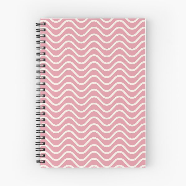 Item preview, Candy Pink and Antique White Waves Zigzag Horizontal Striped Pattern designed and sold by HiddenPuppets.