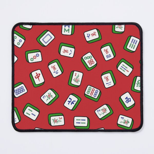Item preview, Scattered Mahjong Game Tiles in Red Background. It's Mahjong Time! designed and sold by teeworthy.