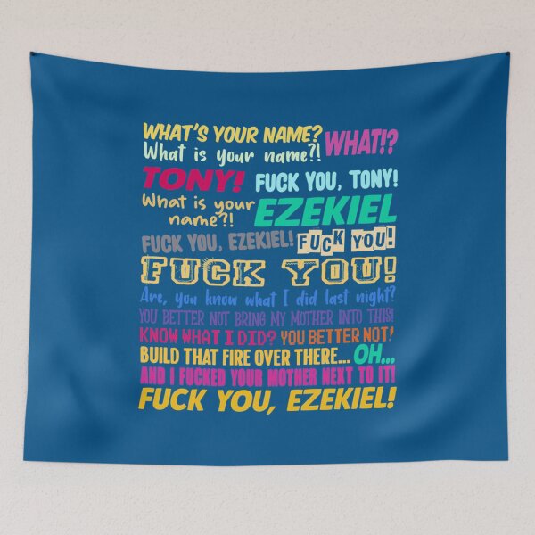 Item preview, Hey What_s Your Name Tony And Ezekiel Funny Meme   designed and sold by TexteelShop.