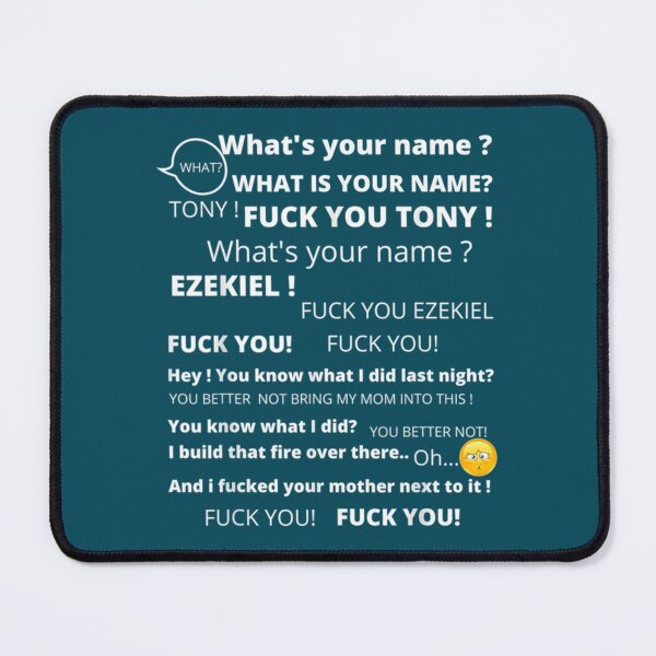 Item preview, Meme Tony and Ezekiel Hey What_s Your Name designed and sold by TexteelShop.