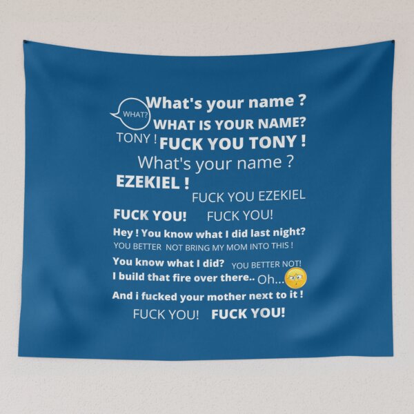 Item preview, Meme Tony and Ezekiel Hey What_s Your Name     designed and sold by TexteelShop.