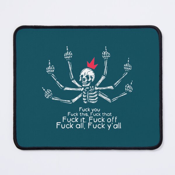 Item preview, Skull Skeleton Middle Finger Fuck You     designed and sold by TexteelShop.