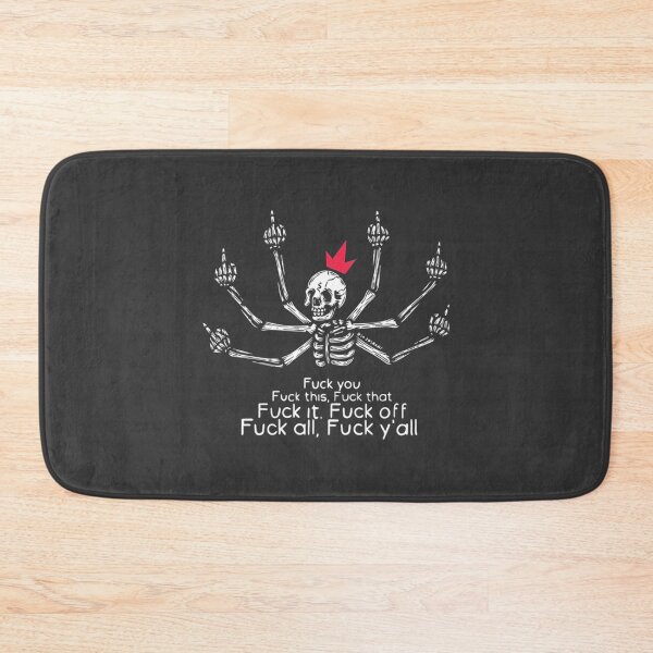 Item preview, Skull Skeleton Middle Finger Fuck You     designed and sold by TexteelShop.