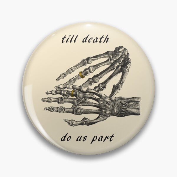 Item preview, Till death do us part skeleton hands (cream) designed and sold by Madame Memento.
