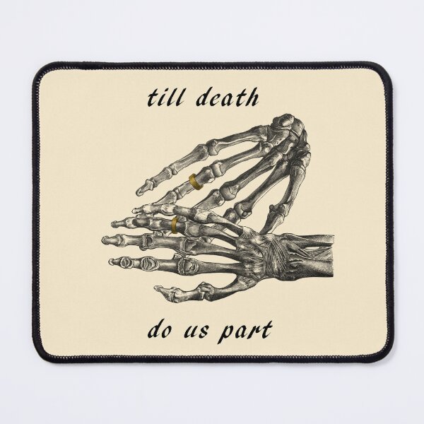 Item preview, Till death do us part skeleton hands (cream) designed and sold by Madame Memento.