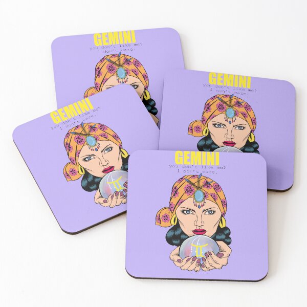 Item preview, Gemini Astrology - Fortune Teller - Folksy - 'you don't like me? i don't care" designed and sold by gaslight-n.
