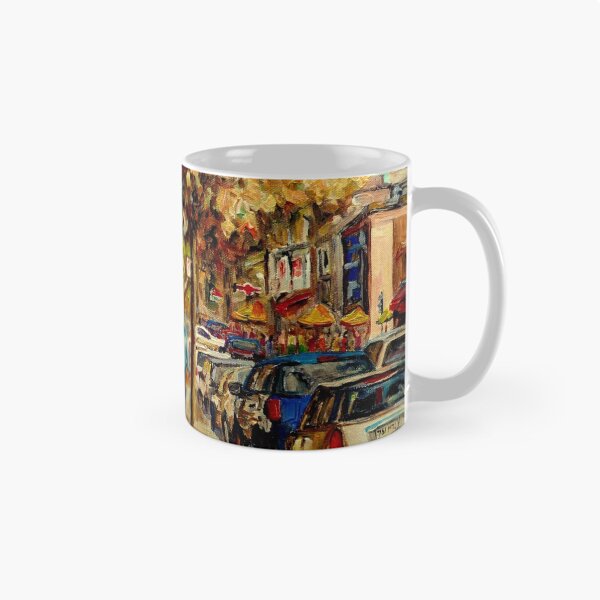 Item preview, CANADIAN SUMMER SCENE PAINTING MONTREAL CAFES AND SHOPS BY CANADIAN ARTIST CAROLE SPANDAU designed and sold by Carole  Spandau.