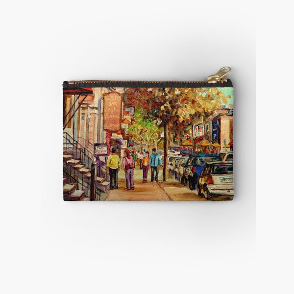 Item preview, CANADIAN SUMMER SCENE PAINTING MONTREAL CAFES AND SHOPS BY CANADIAN ARTIST CAROLE SPANDAU designed and sold by Carole  Spandau.