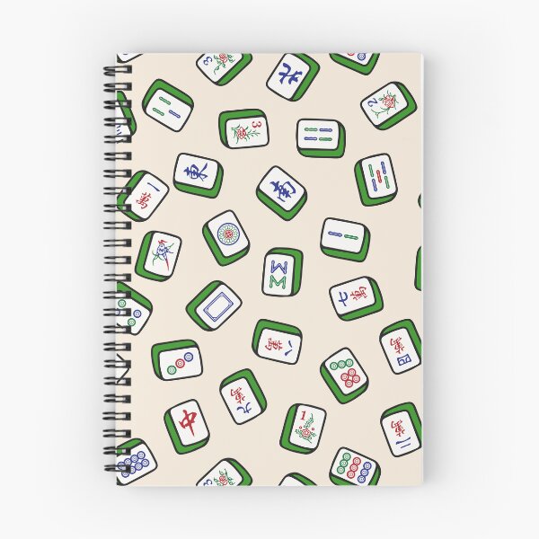 Item preview, Scattered Mahjong Game Tiles in Ivory Cream Background. It's Mahjong Time! designed and sold by teeworthy.