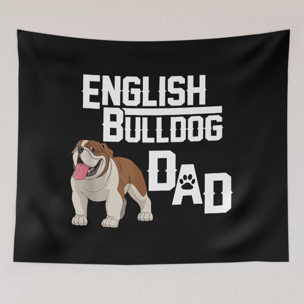 Item preview, English Bulldog Dad Dog Fathers Day designed and sold by vincentalan.