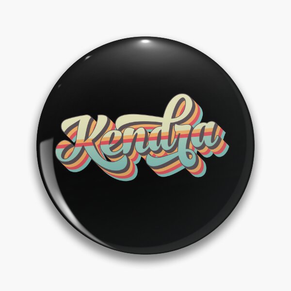 Item preview, Kendra name - cool 70s retro font surf style design designed and sold by NameTheory.