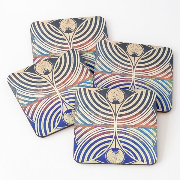 Item preview, Stylized floral pattern (Gestileerd bloemmotief) Mirrored designed and sold by RyanCaudell.