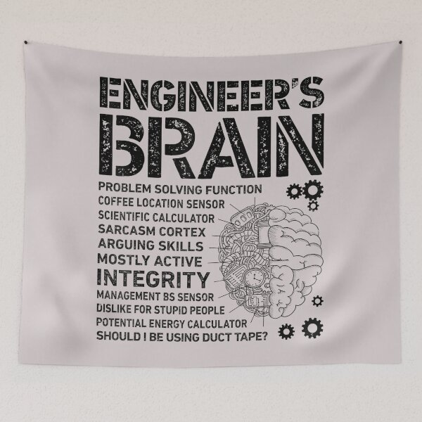 Item preview, Engineer's Brain Funny Process  designed and sold by KidGiftChoice.