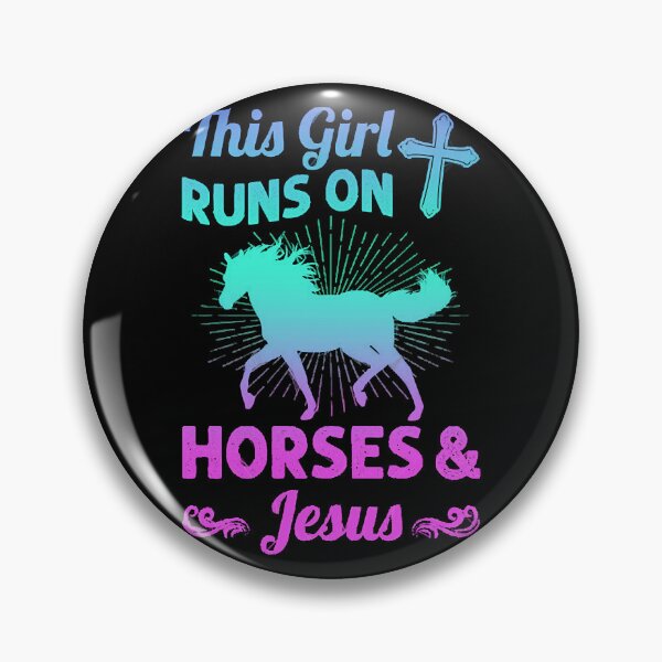 Item preview, The Girl Runs On Horse And Jesus designed and sold by shopNuNuOi.