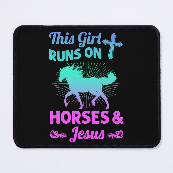 Item preview, The Girl Runs On Horse And Jesus designed and sold by shopNuNuOi.
