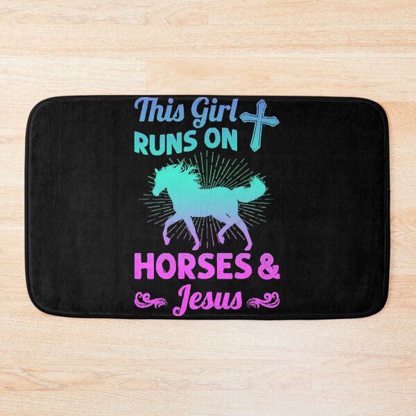 Item preview, The Girl Runs On Horse And Jesus designed and sold by shopNuNuOi.