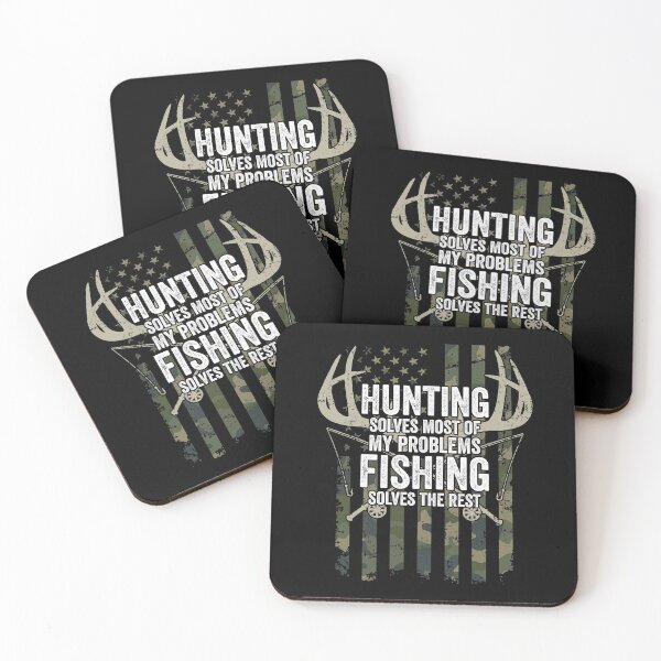 Item preview, Hunting Solves Most Of My Problems Fishing Solves The Rest designed and sold by SanaiColton.