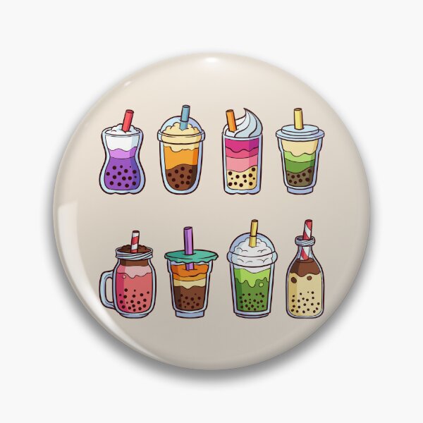 Item preview, Assorted Colorful Boba Milk Tea Set 3 designed and sold by Alicia Chee.