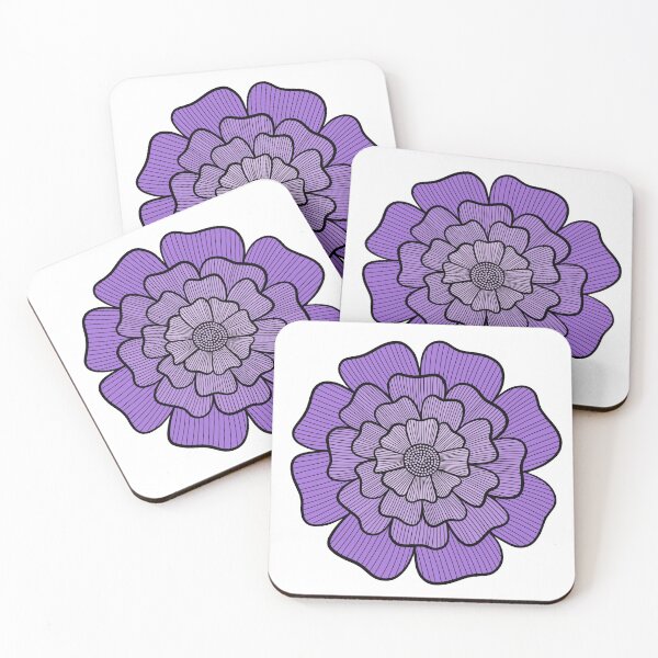 Item preview, Purple Flower Line Art designed and sold by Morgan Klassiks.
