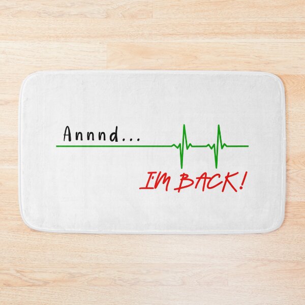Item preview, Annnd... I'm back funny quote black font designed and sold by NerdnGeekshop.