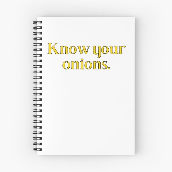 Item preview, Know Your Onions British Slang designed and sold by MSA-42.