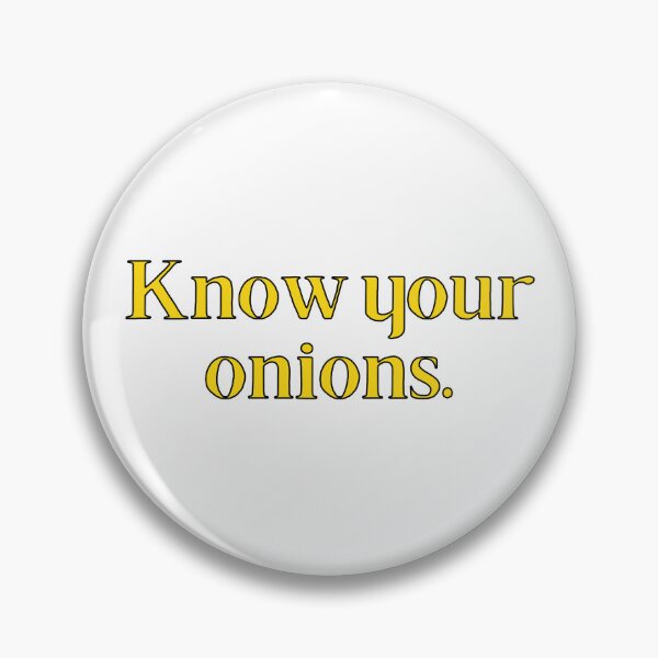 Item preview, Know Your Onions British Slang designed and sold by MSA-42.
