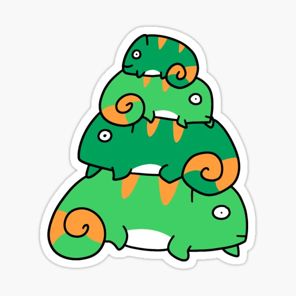 Chameleon Stack Sticker