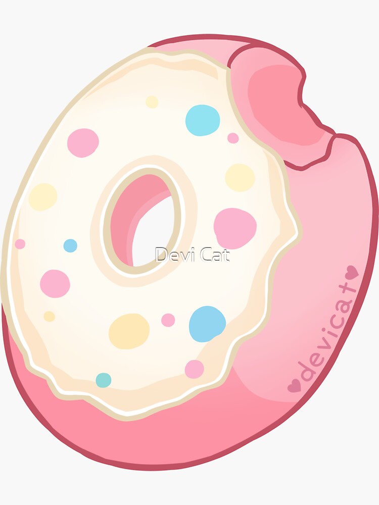 Thumbnail 3 of 3, Sticker, Sprinkle Donut (Pink) • 2020 designed and sold by devicatoutlet.
