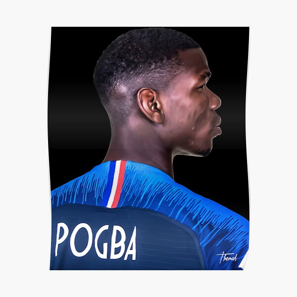 "Paul Pogba Portrait Paint" Poster For Sale By WilmaFounWTF | Redbubble