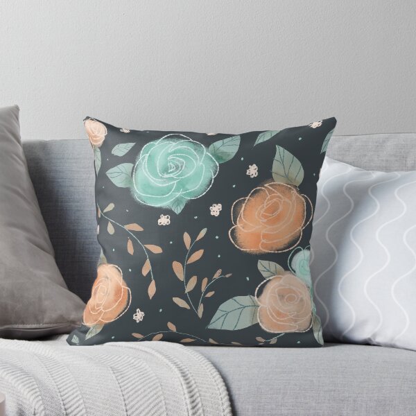 Item preview, Pink and mint muted floral pattern designed and sold by Brigidmalloy.