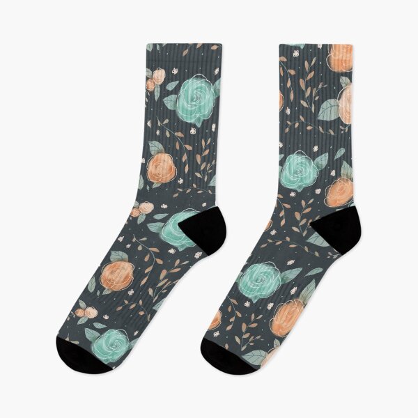Item preview, Pink and mint muted floral pattern designed and sold by Brigidmalloy.