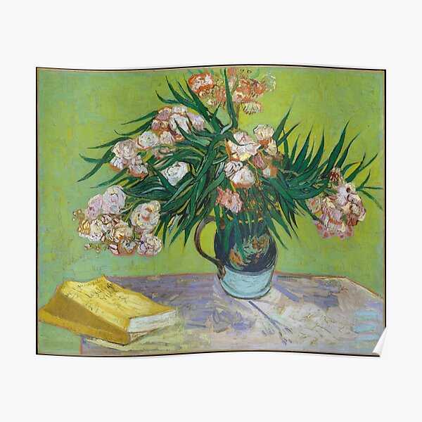 "Vincent van Gogh Still Life with Oleander. Impressionist, post