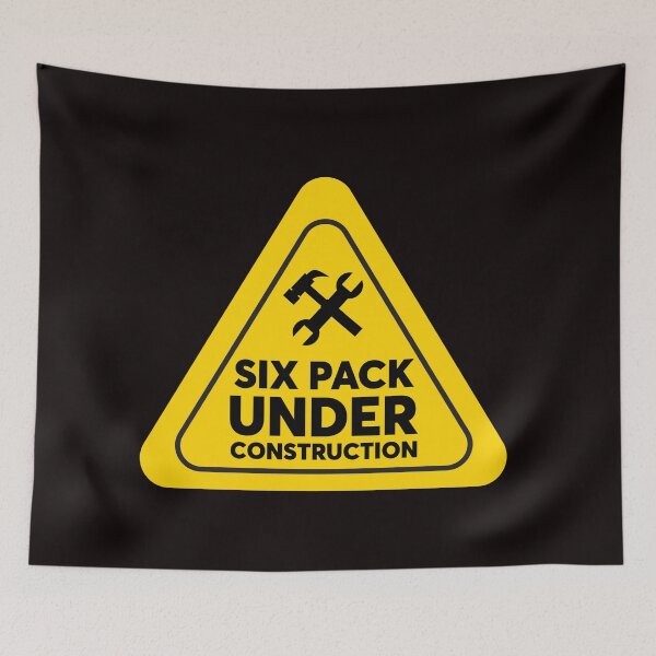 Item preview, Six Pack Under Construction - Funny designed and sold by tuapekkong2001.