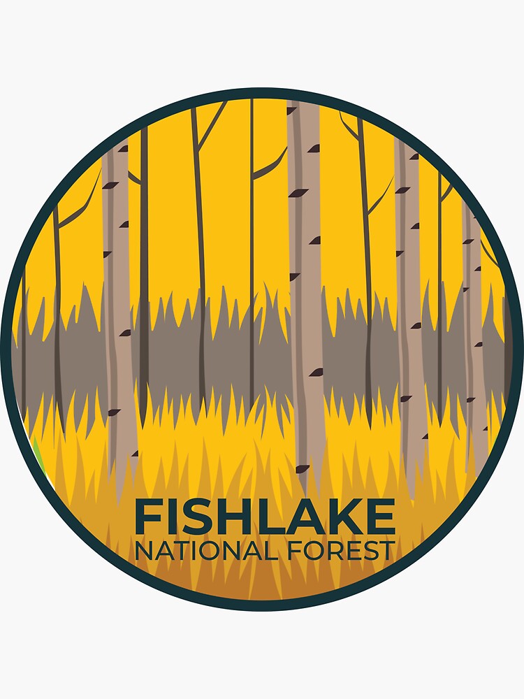 "Fishlake National Forest" Sticker by parkland Redbubble