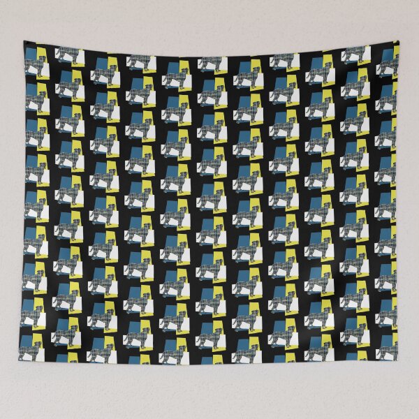 Item preview, Boxer Dog Grid Silhouette Over Rectangle  designed and sold by AMSonArt.