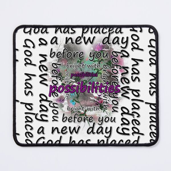 Item preview, God has placed, a new day, before you, bright with possibilities, sentences, inscriptions designed and sold by NessArtByEwa.