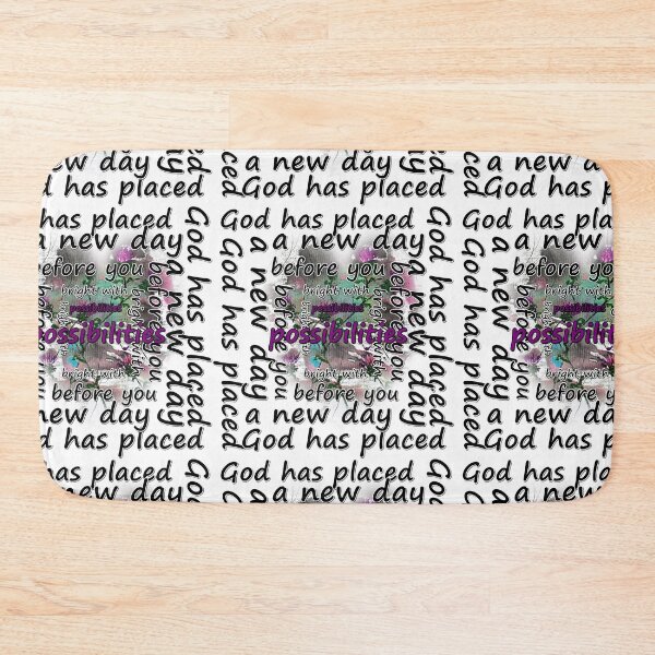 Item preview, God has placed, a new day, before you, bright with possibilities, sentences, inscriptions designed and sold by NessArtByEwa.