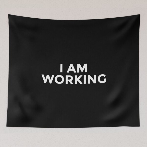 Item preview, I am working sticker designed and sold by ShaykhUmer.
