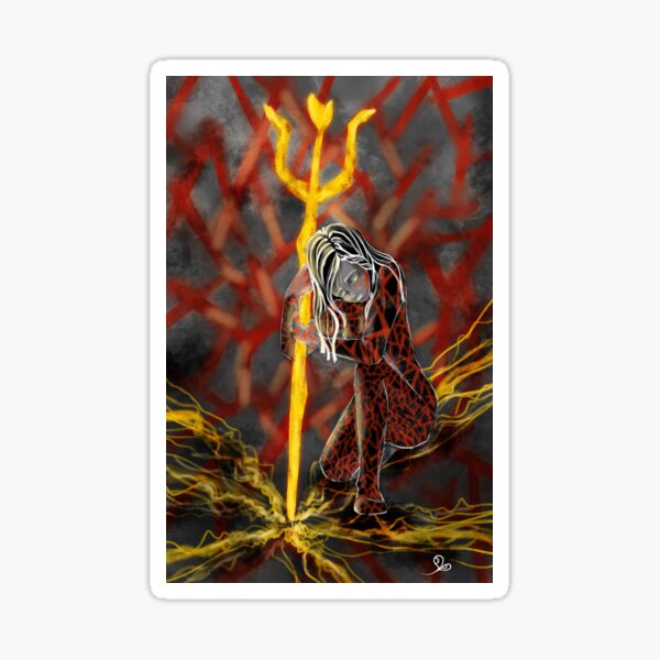 Vista previa del artículo con la obra «vibraciones del diablo», diseñado y vendido por Alia-Ash80.