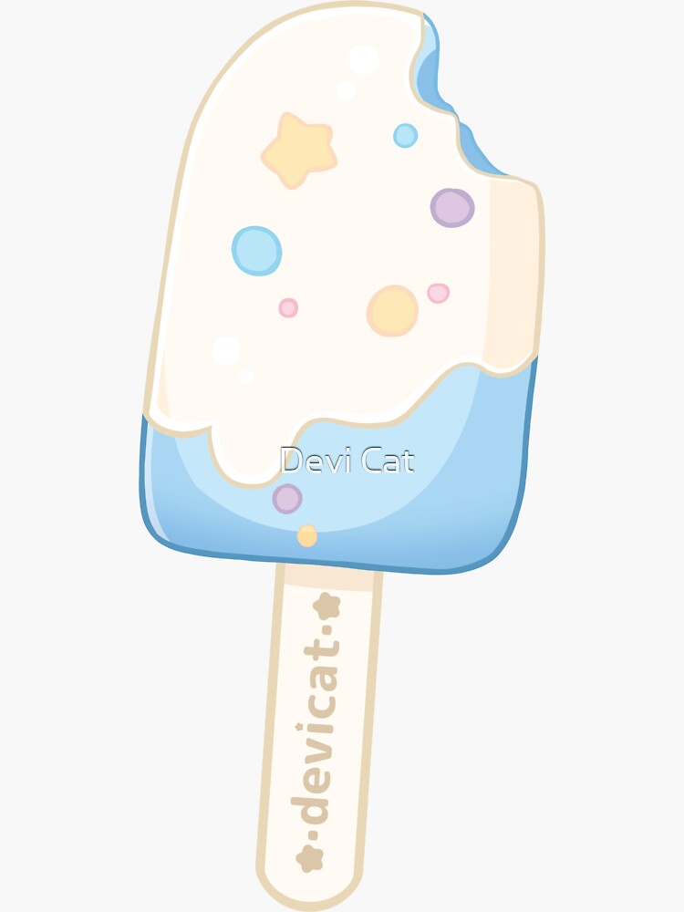 Thumbnail 3 of 3, Sticker, Sprinkle Popsicle (Blue) • 2020 designed and sold by devicatoutlet.
