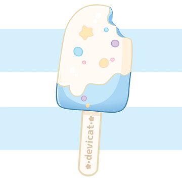 Artwork thumbnail, Sprinkle Popsicle (Blue) • 2020 by Devi Cat