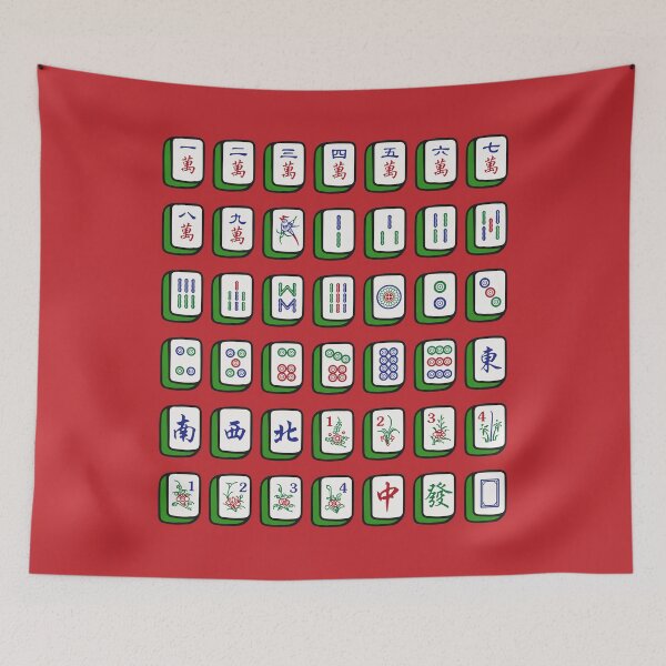 Item preview, Mahjong Game Tiles Neatly Arranged. It's Mahjong Time! designed and sold by teeworthy.