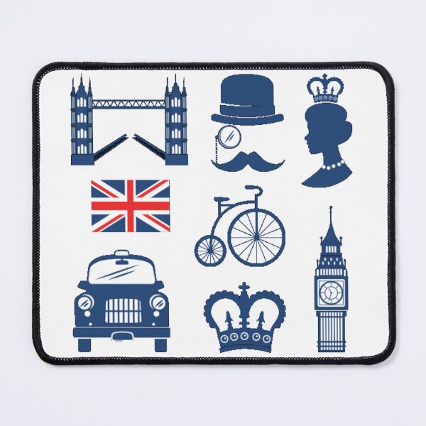 Item preview, London city British icons - Travel London Navy Blue designed and sold by BE The Oracle.