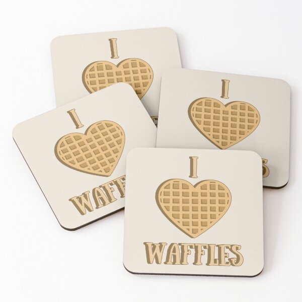 Item preview, I Heart Waffles, Fun Waffle Heart Design, Perfect For International Waffle Day designed and sold by TrulyEpoque.