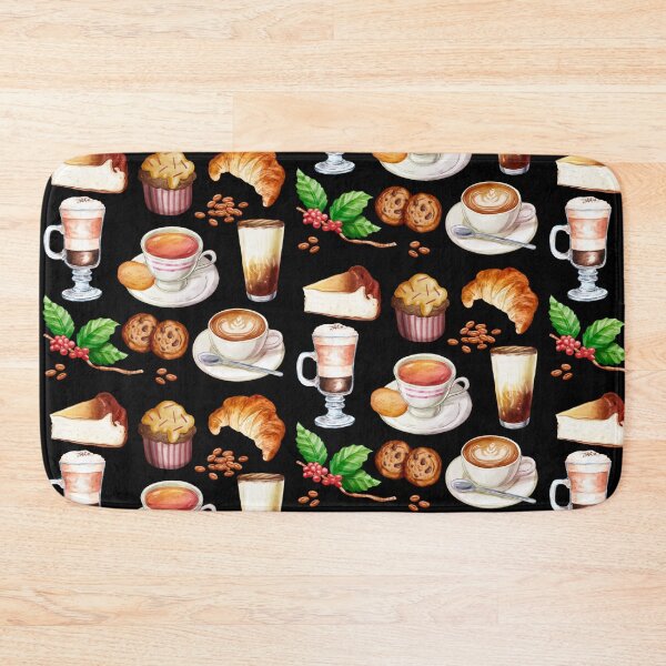 Item preview, Assorted Cafe Food - Cake, Muffin, Croissant, Cookies, Coffee and Tea designed and sold by Alicia Chee.