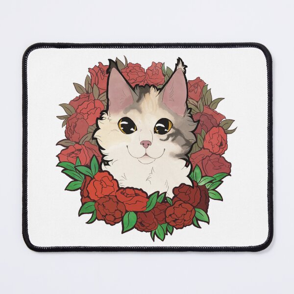 Item preview, Calico cat mainecoon with roses designed and sold by Kristoffersson.