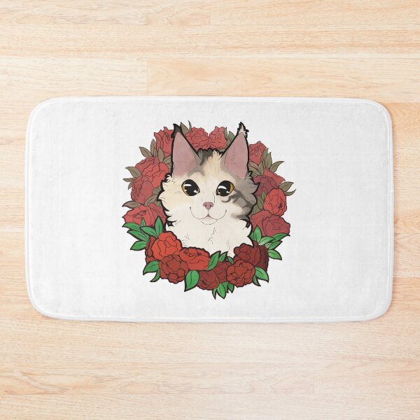 Item preview, Calico cat mainecoon with roses designed and sold by Kristoffersson.