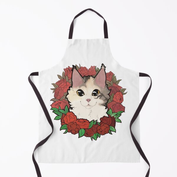 Item preview, Calico cat mainecoon with roses designed and sold by Kristoffersson.
